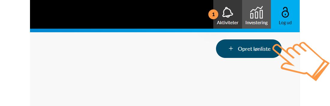 tryk på opret lønliste